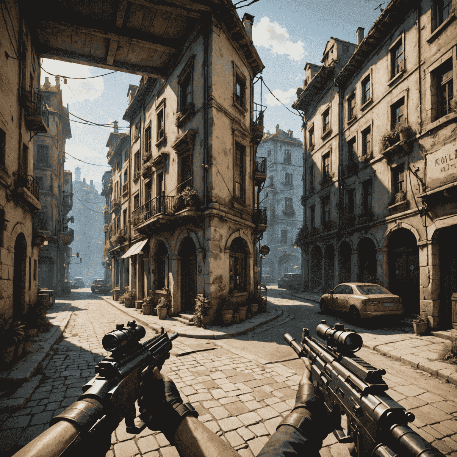 Split screen menunjukkan game kooperatif di satu sisi dan game kompetitif di sisi lain